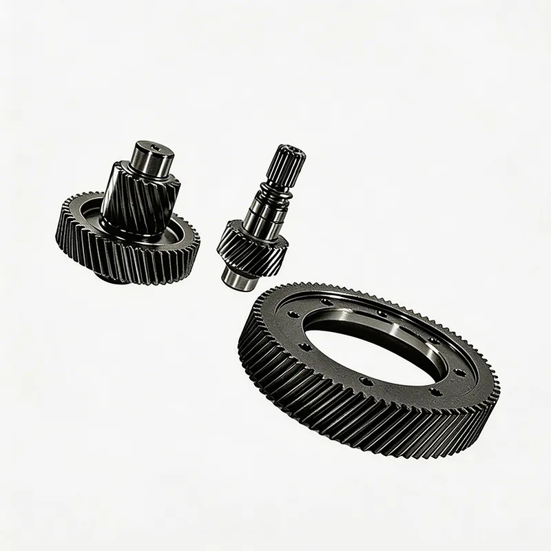 helical gear set for helical gearboxes lifting machine